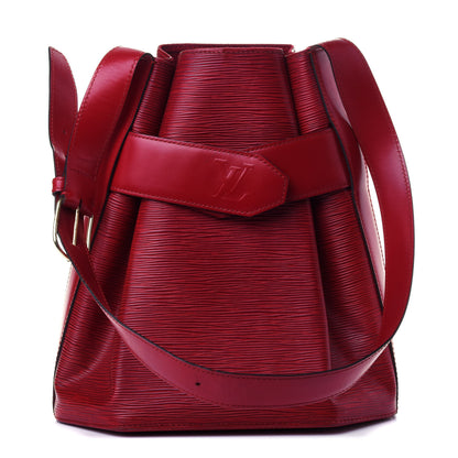 Louis Vuitton Epi Sac D'Epaule Castillan Red 1 of 6