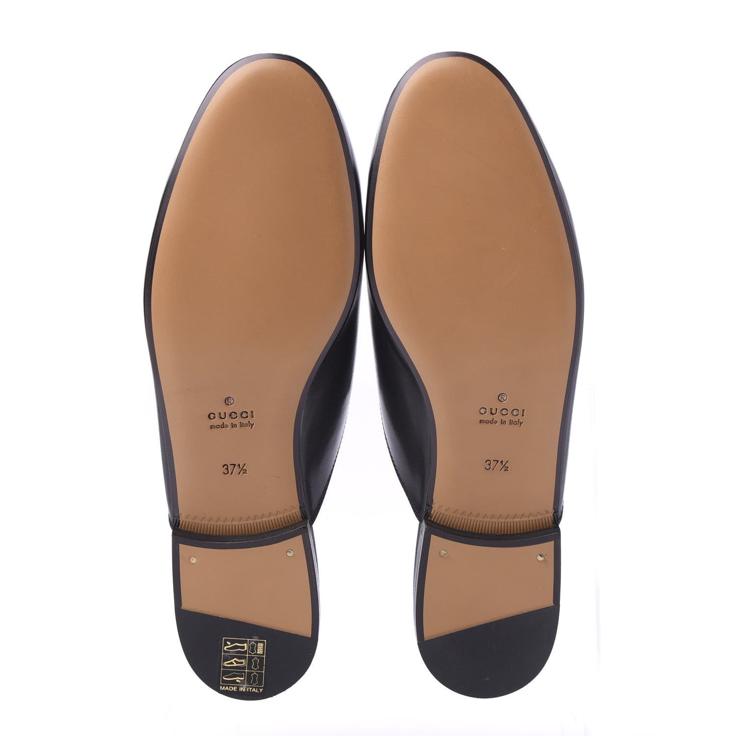 Calfskin Flower Embroidered Womens Princetown Slippers 37.5 Black