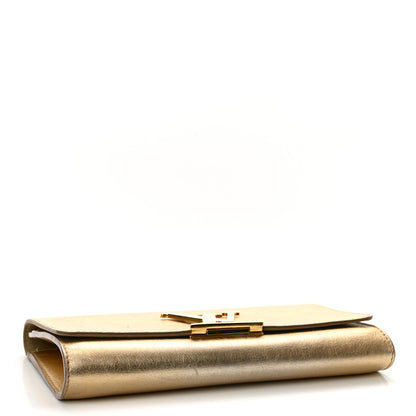 Louis Vuitton Calfskin Neo Sobe Louise EW Clutch Gold 4 of 12