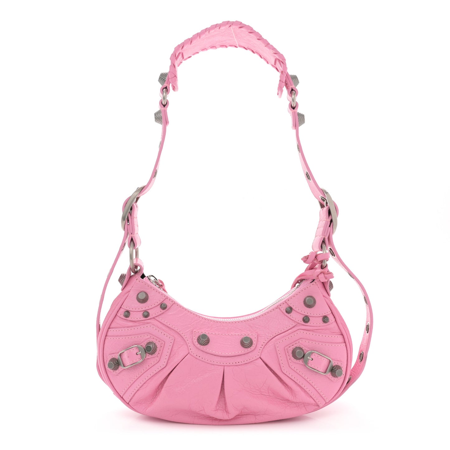 Agneau Arena Le Cagole Shoulder Bag XS Candy Pink