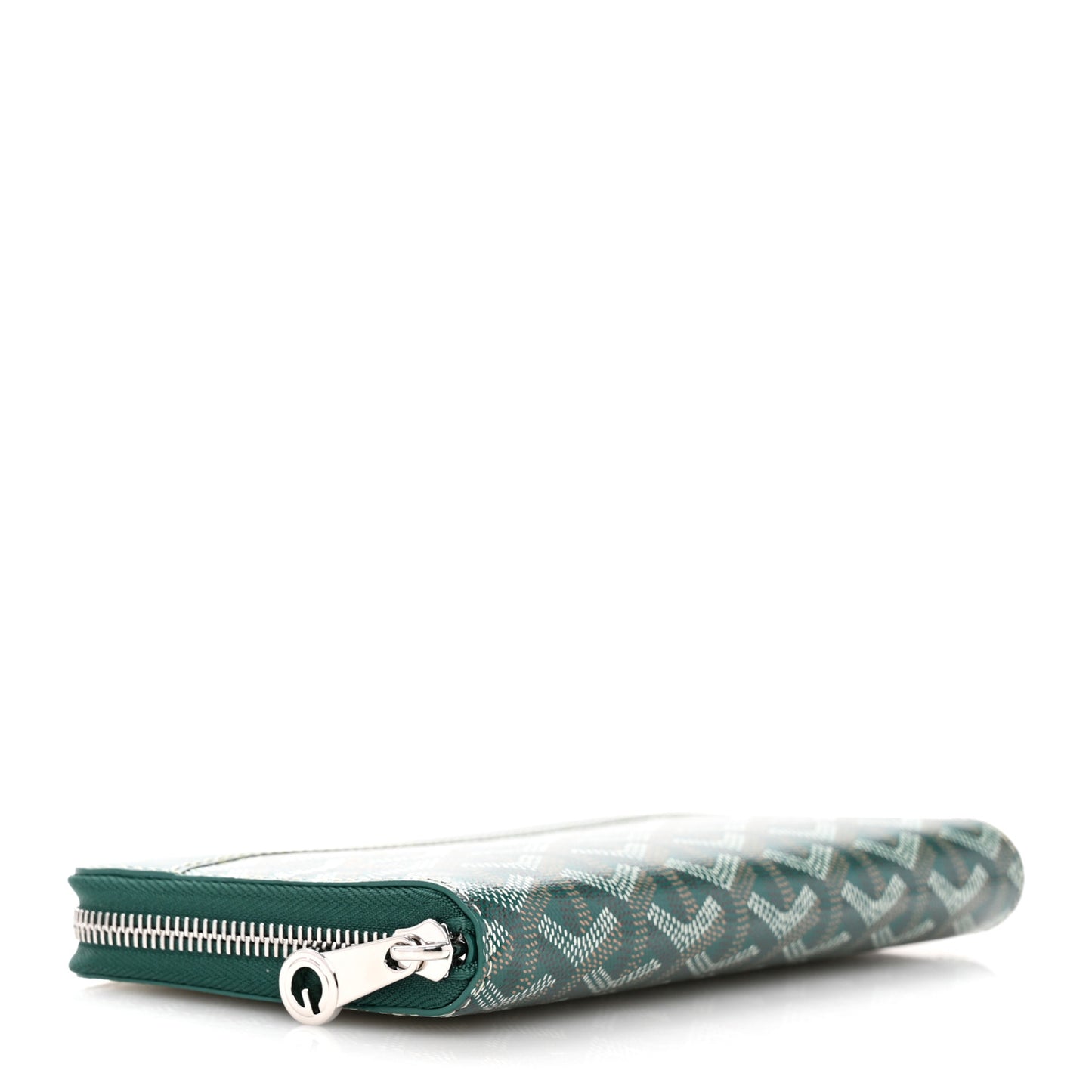 Goyardine Matignon Zip Around GM Wallet Green