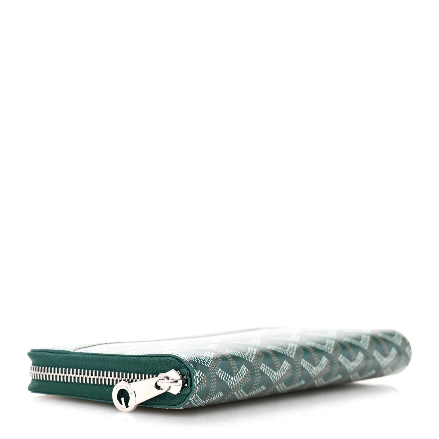 Goyard Goyardine Matignon Zip Around GM Wallet Green 4 of 8