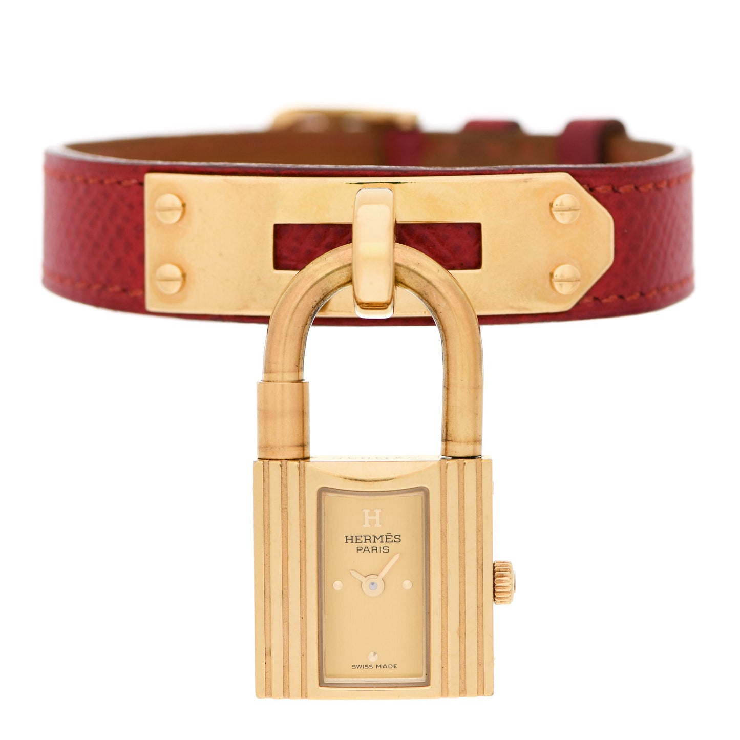 Stainless Steel Courchevel 20mm Kelly Cadena Quartz Watch Rouge