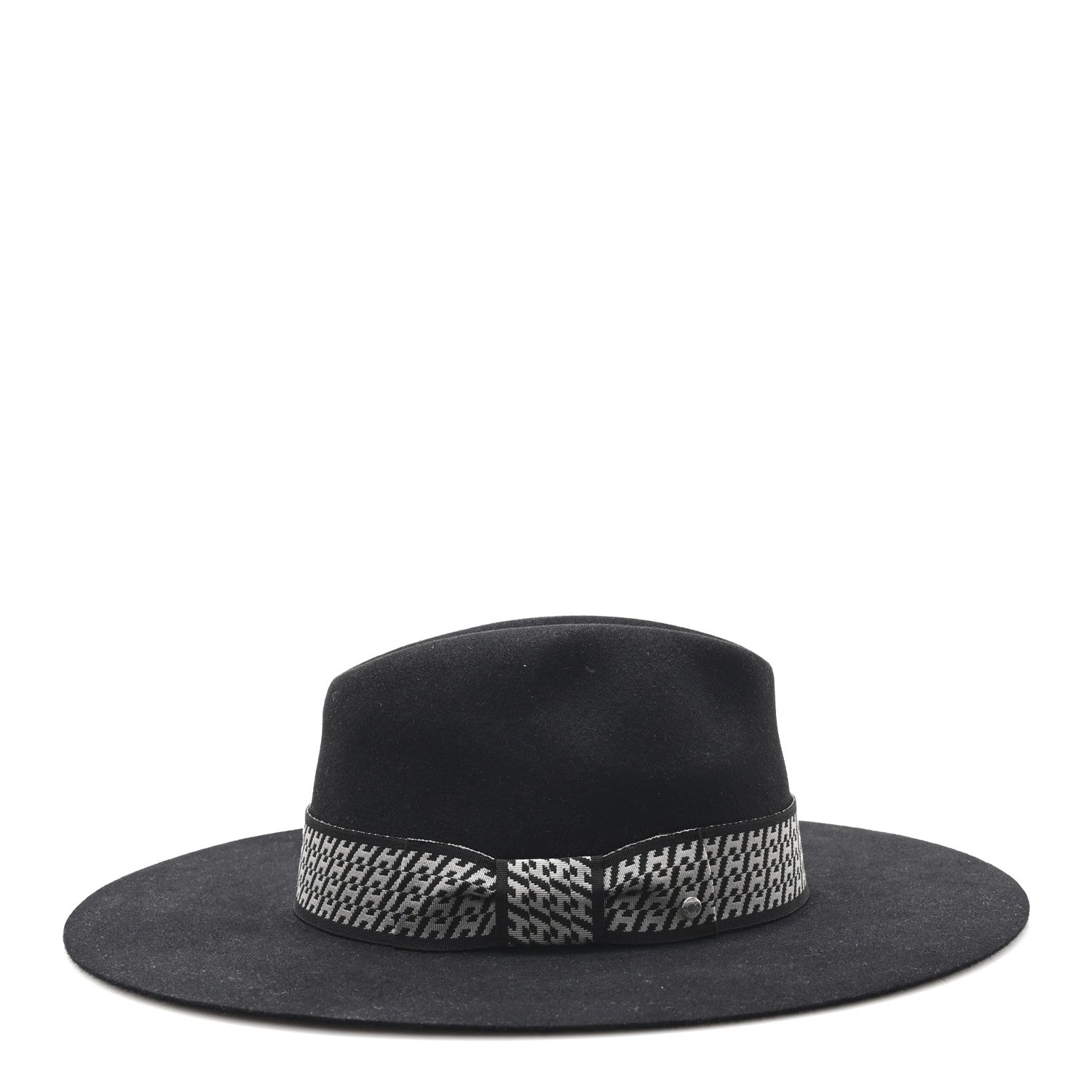 Hermes Rabbit Felt Faubourg Hat 59 Black 6 of 9