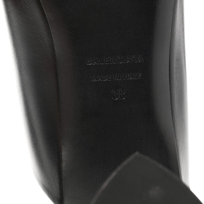 Balenciaga Smooth Calfskin Moon 60mm Sandals 38 Black 6 of 9