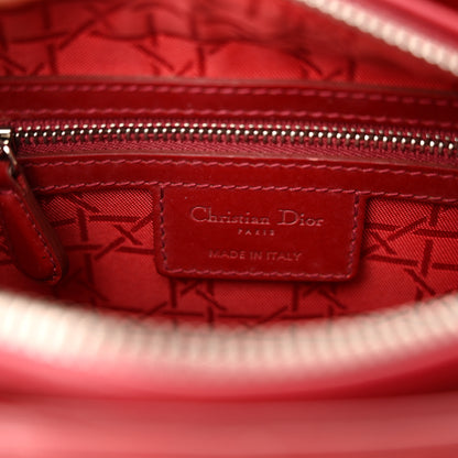 Christian Dior Patent Cannage Medium Lady Dior Red 6 of 19