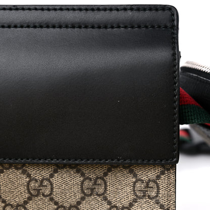 Gucci GG Supreme Monogram Web Belt Bag Black 17 of 19