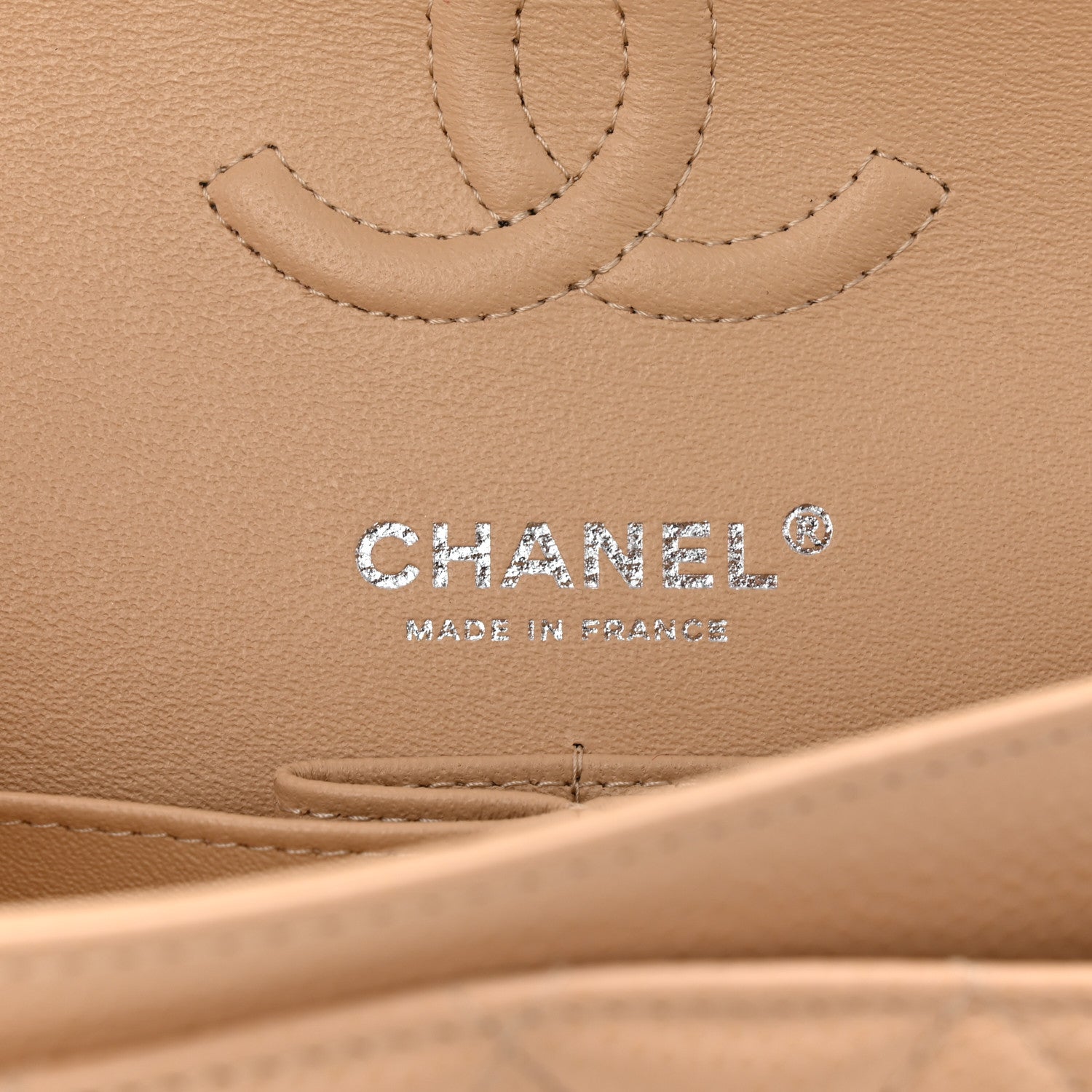 Chanel Caviar Quilted Small Double Flap Beige 6 of 11