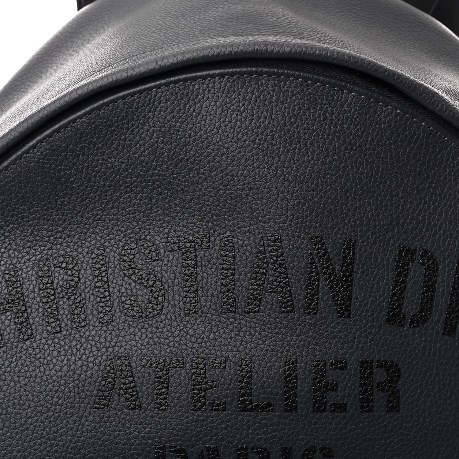 Christian Dior Calfskin Atelier Signature Print Backpack Grey 8 of 11