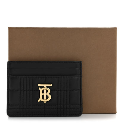 Burberry Lambskin Quilted Small Lola Card Holder Black 12 of 12
