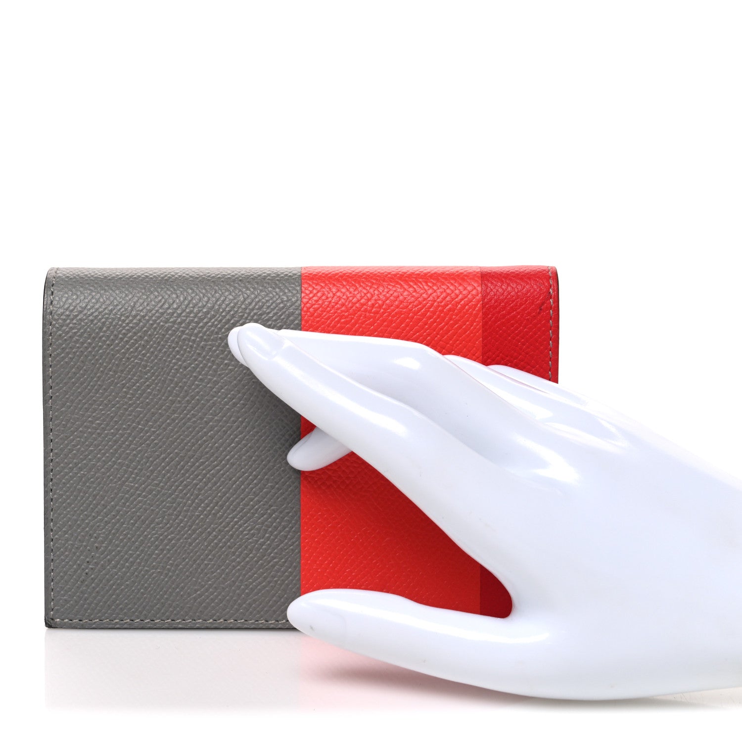 Hermes Epsom Tri-Color Vision II Agenda Cover Gris Mouette Rose Jaipur Rouge Casaque 2 of 7