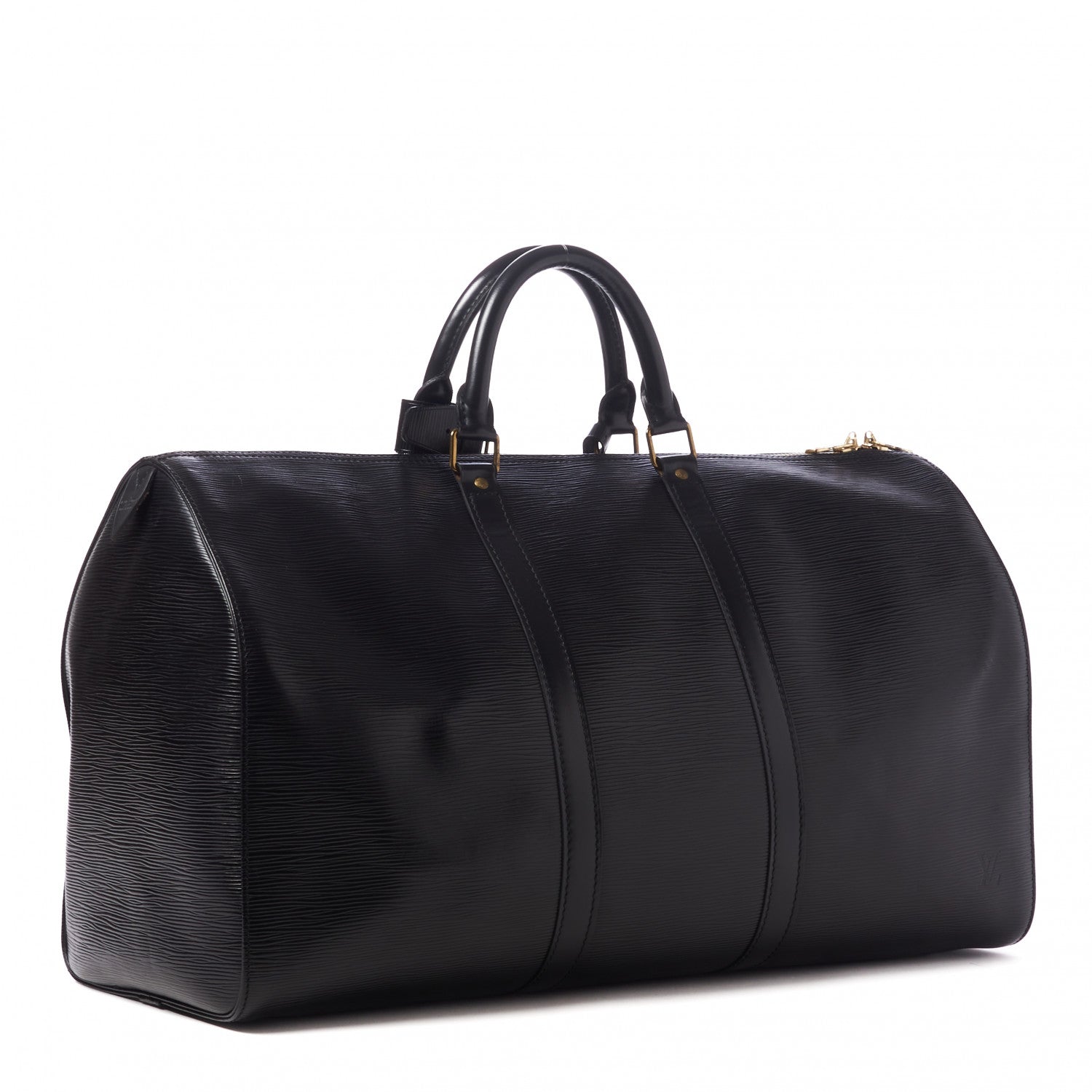 Louis Vuitton Epi Keepall 50 Black 2 of 9