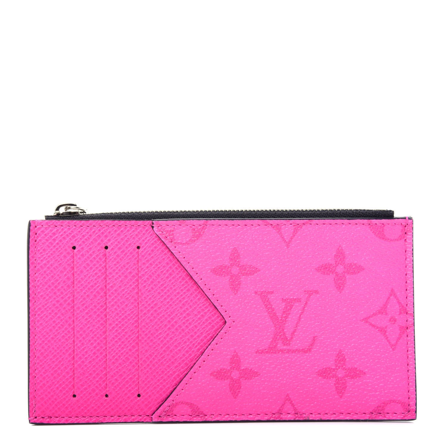 Louis Vuitton Taigarama Coin Card Holder Fuchsia 1 of 7