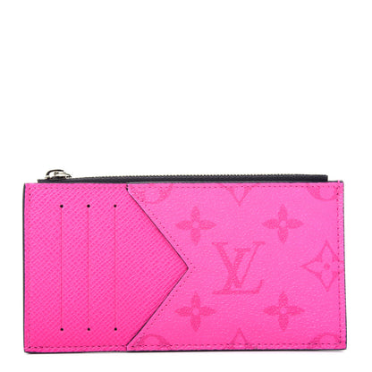 Louis Vuitton Taigarama Coin Card Holder Fuchsia 1 of 7