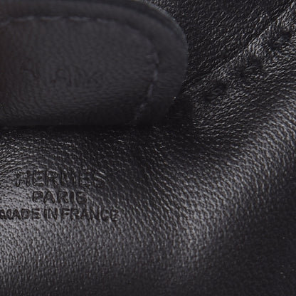Hermes Milo Lambskin Grigri Rodeo Horse Bag Charm PM So Black 3 of 4