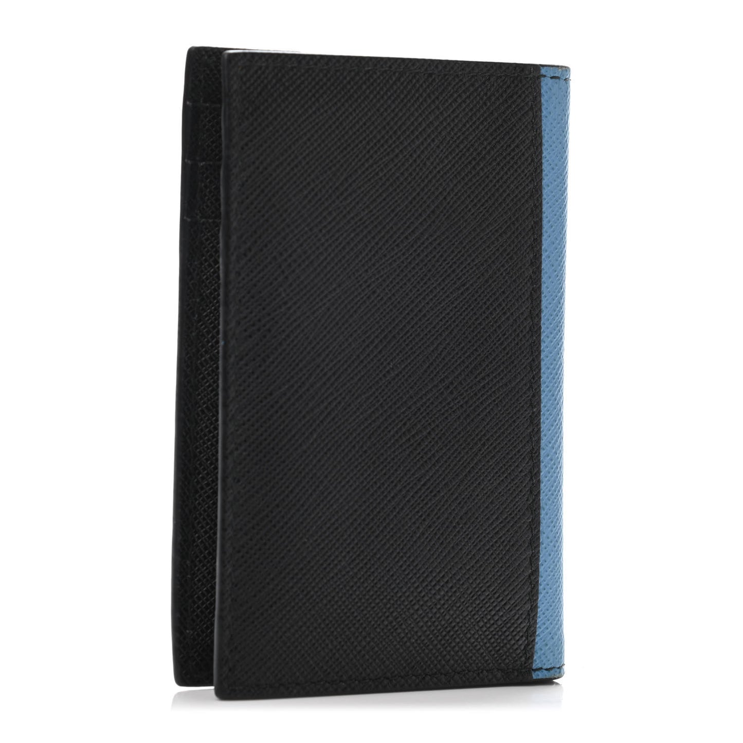 Saffiano Racing Logo Bi-Fold Card Holder Black
