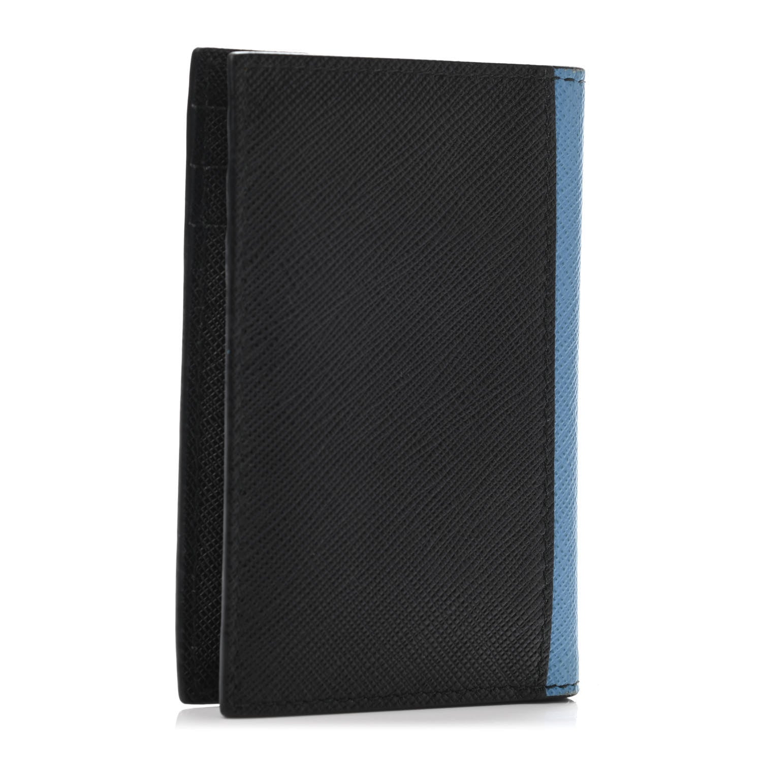 Prada Saffiano Racing Logo Bi-Fold Card Holder Black 2 of 4