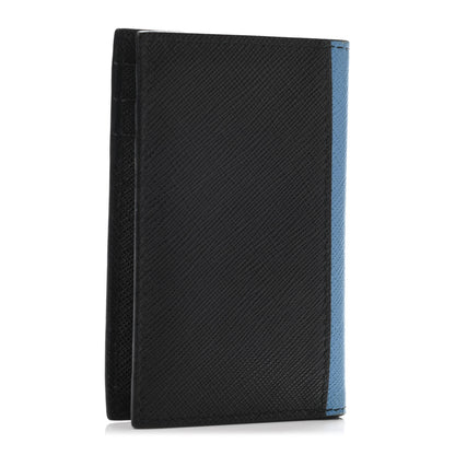 Prada Saffiano Racing Logo Bi-Fold Card Holder Black 2 of 4