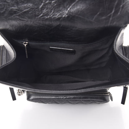 Chanel Aged Calfskin Quilted Large Casual Rock Backpack Black 5 of 8