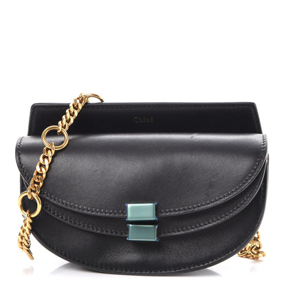 Chloe Calfskin Nano Georgia Crossbody Bag Black 1 of 8
