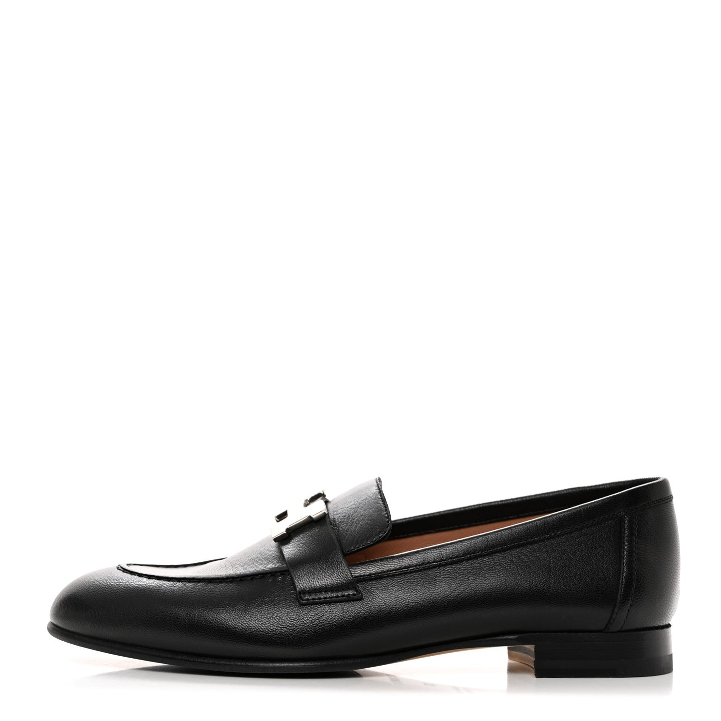 Goatskin Womens Paris Loafers 37 Black