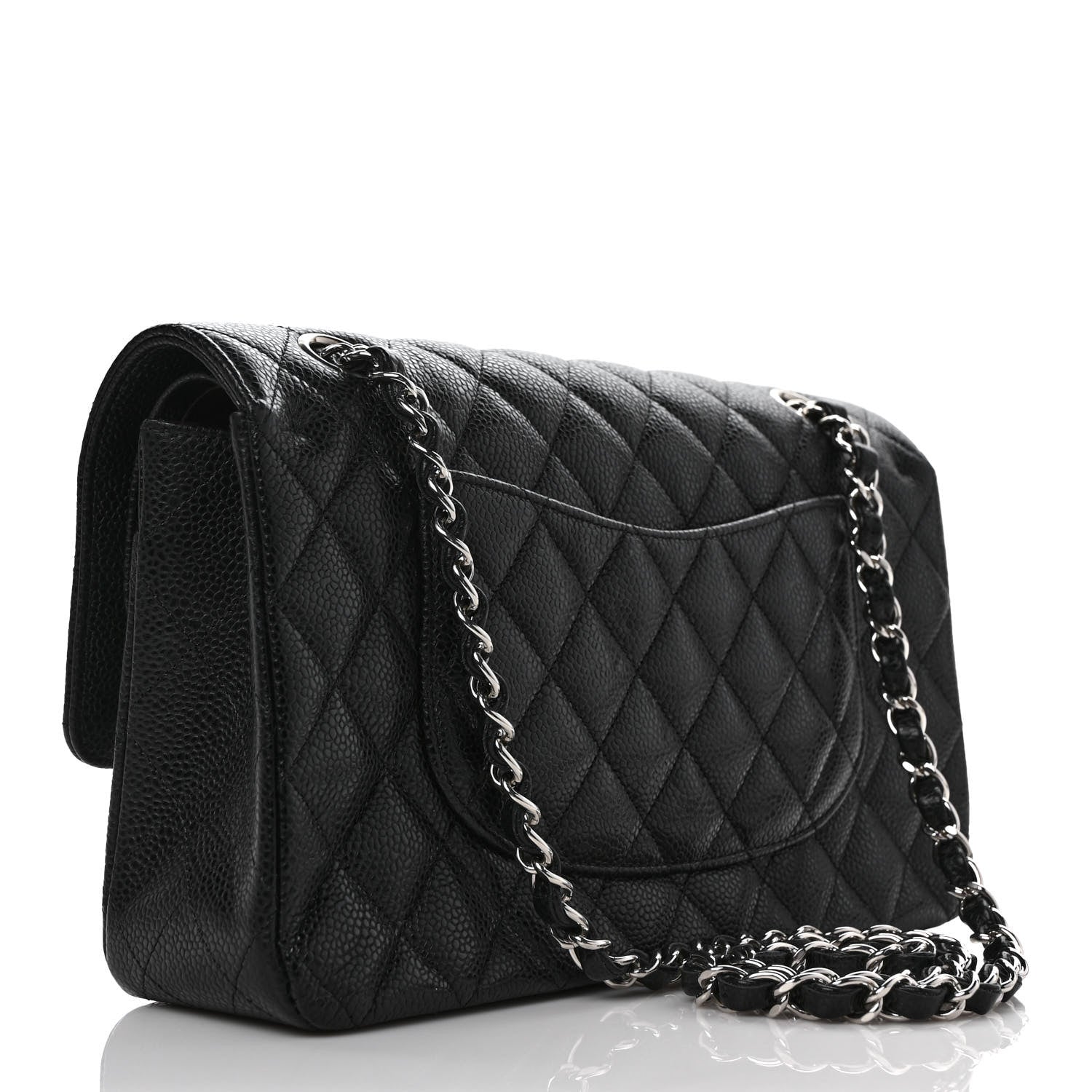 Chanel Caviar Quilted Medium Double Flap Black 3 of 11