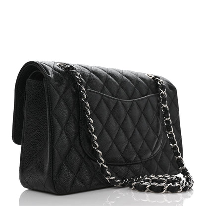 Chanel Caviar Quilted Medium Double Flap Black 3 of 11