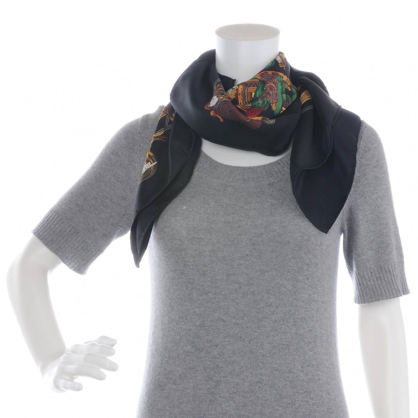 Silk Au Fil De La Soie Scarf 90
