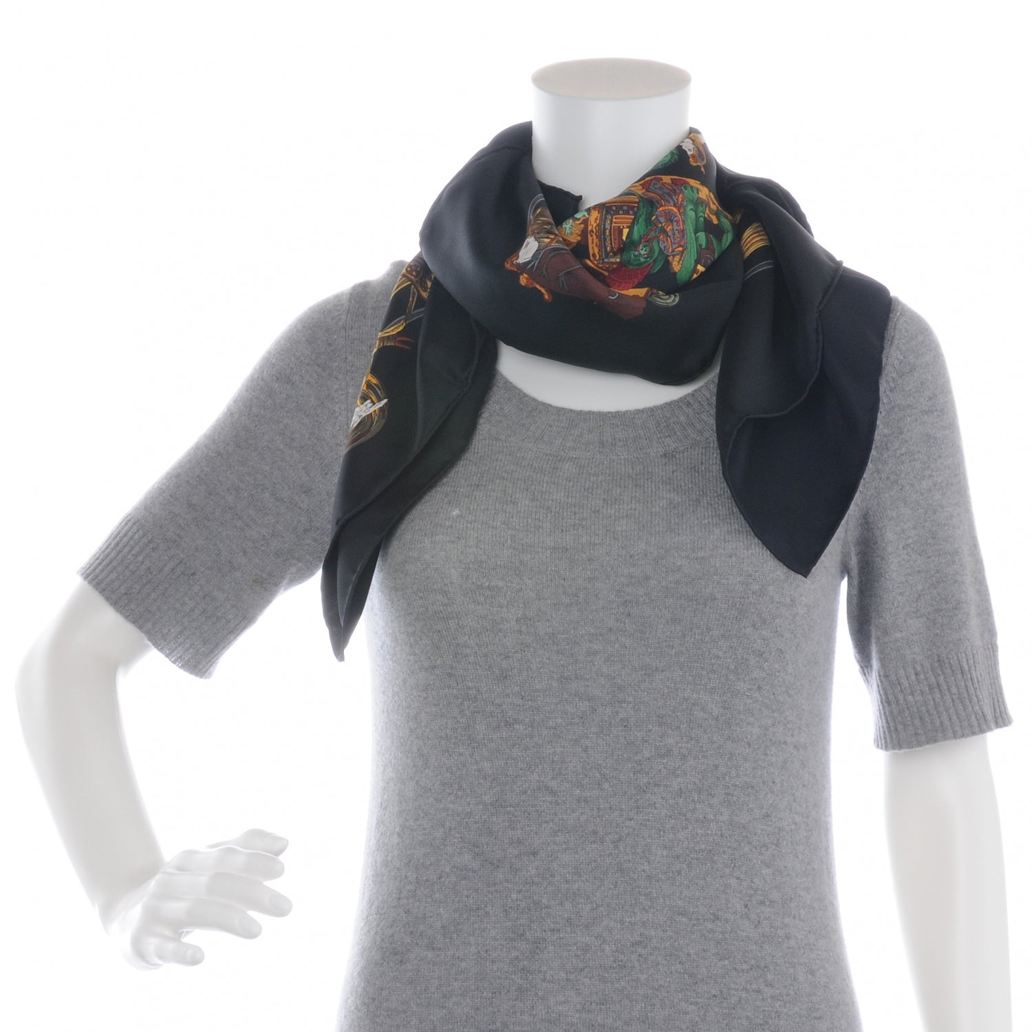 Hermes Silk Au Fil De La Soie Scarf 90 4 of 6