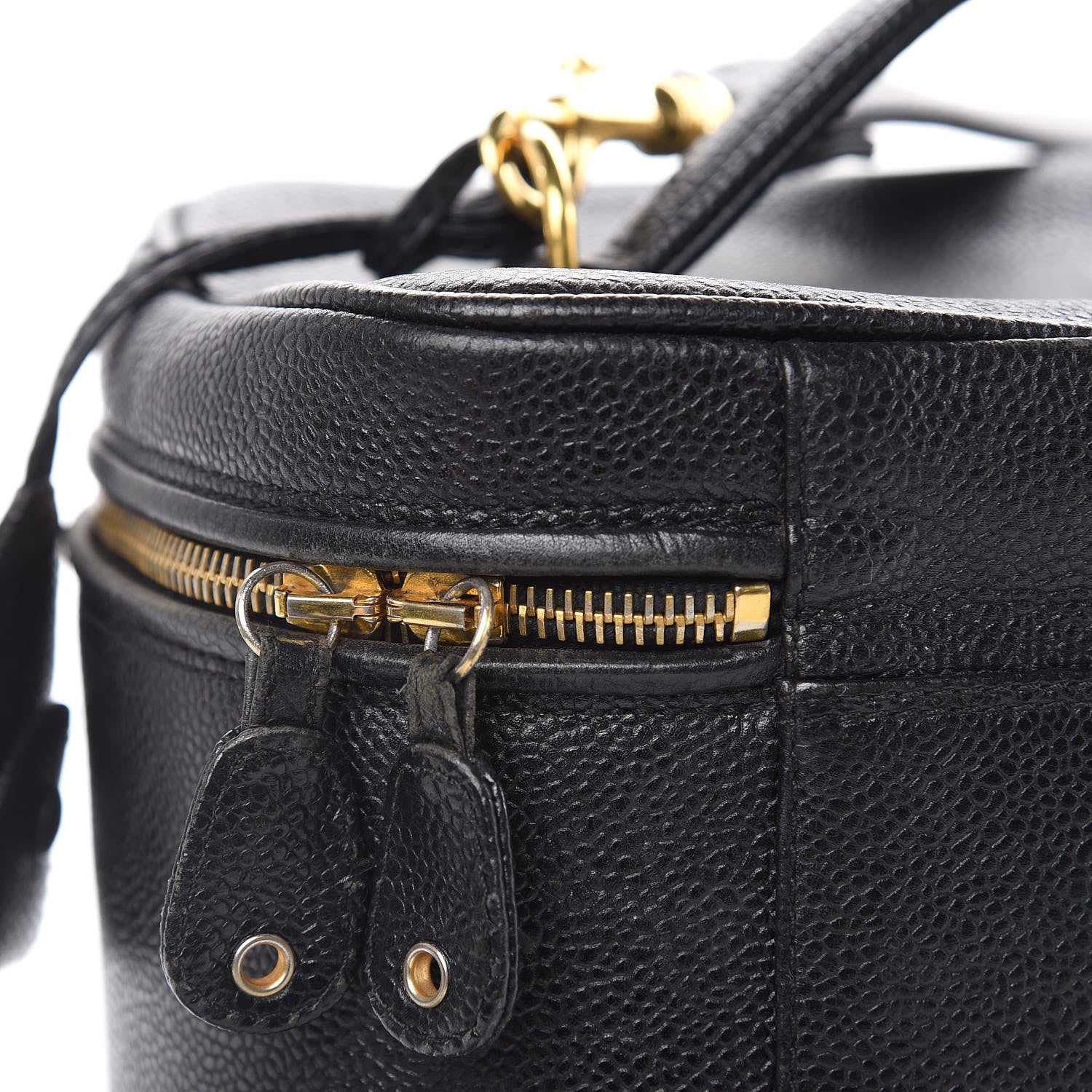 Chanel Caviar CC Vanity Train Case Black 12 of 17