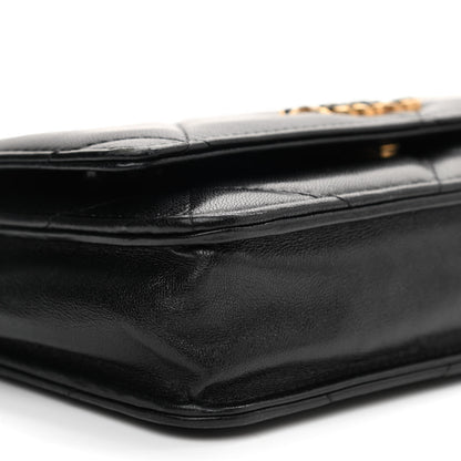 Chanel Goatskin Quilted Chanel 19 Wallet On Chain WOC Black 9 of 10