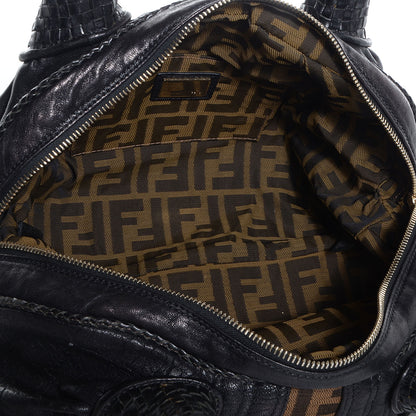 Fendi Zucca Nappa Nuvolata Vitello Tortuga Spy Bowler Tobacco Moro 5 of 10