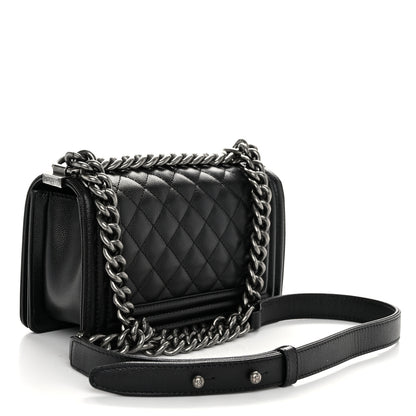 Chanel Caviar Quilted Small Boy Flap Black 3 of 11