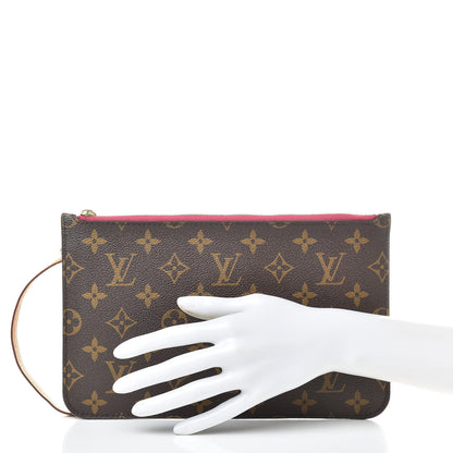 Louis Vuitton Monogram Neverfull MM GM Pochette Pivoine 2 of 9