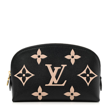 Louis Vuitton Empreinte Monogram Giant Cosmetic Pouch Black Beige 1 of 6