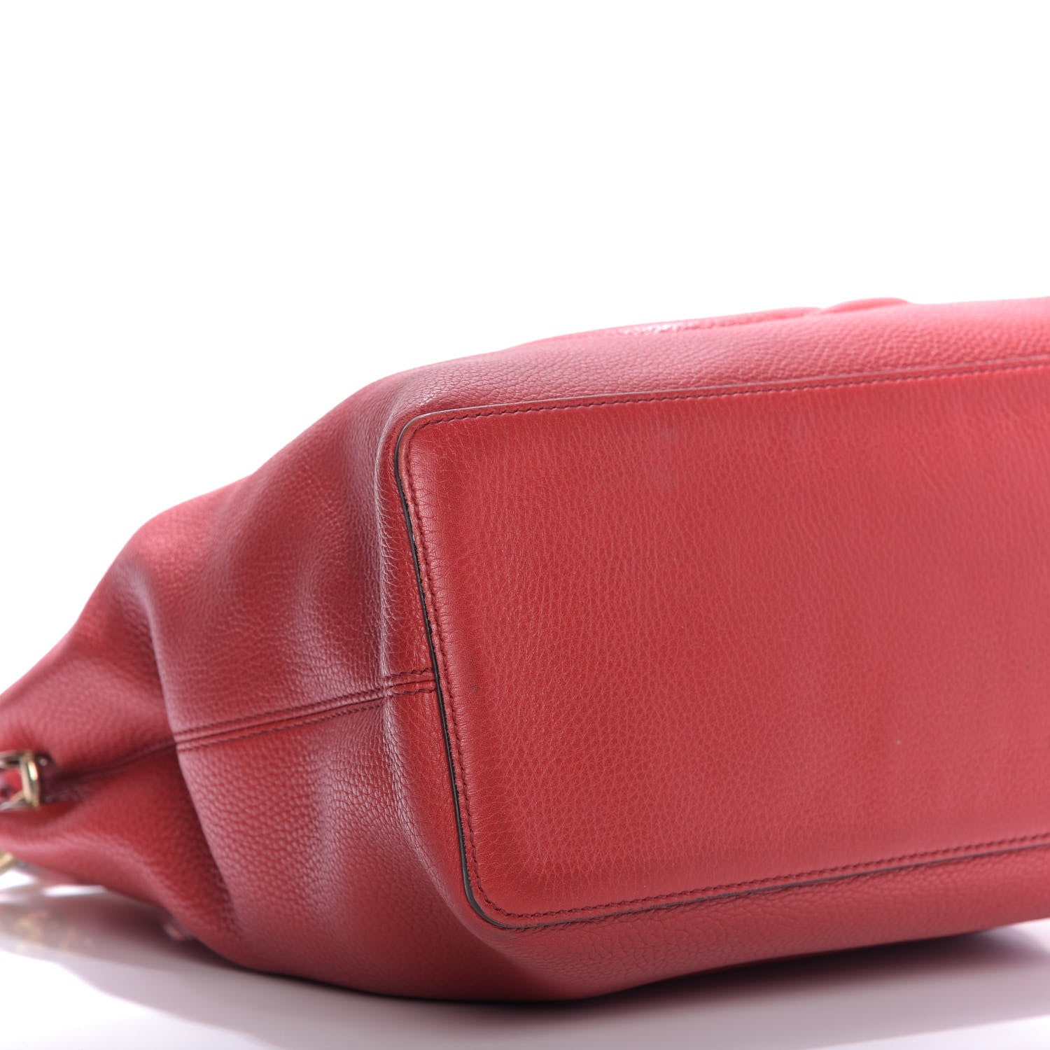 Gucci Pebbled Calfskin Large Soho Hobo Tabasco Red 7 of 13