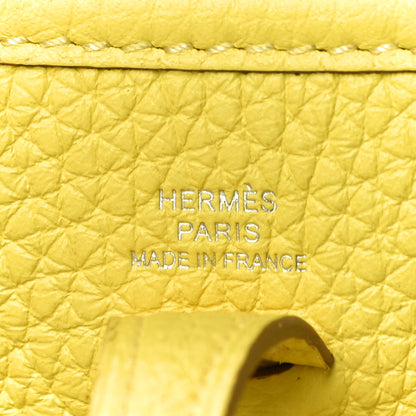 Hermes Taurillon Clemence Evelyne TPM Lime 6 of 10