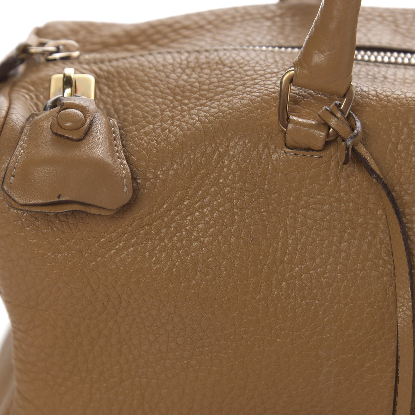 Vitello Daino Box Shoulder Bag Miele
