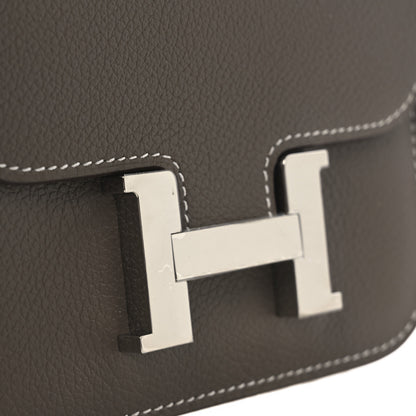 Hermes Evercolor Constance Slim Wallet Etoupe 9 of 10