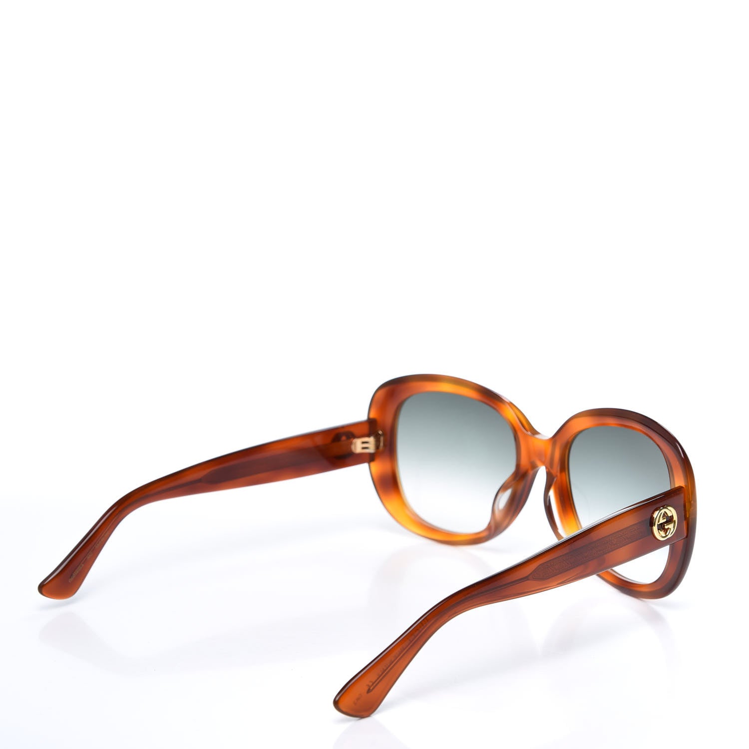 Gucci Round Sunglasses GG0140SA Avana Green 4 of 8