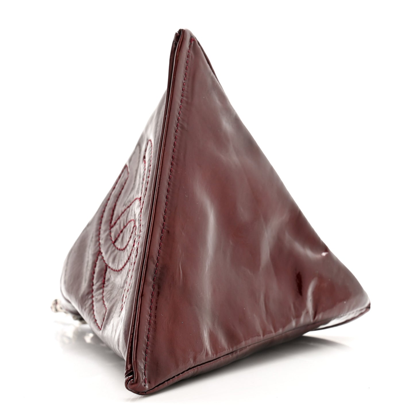 Patent Small Bonbons Wristlet Dark Bordeaux
