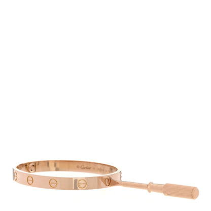 Cartier 18k Pink Gold Love Bracelet 16 3 of 8