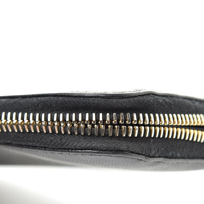 Prada Saffiano Metal Zip Around Wallet Black 9 of 10
