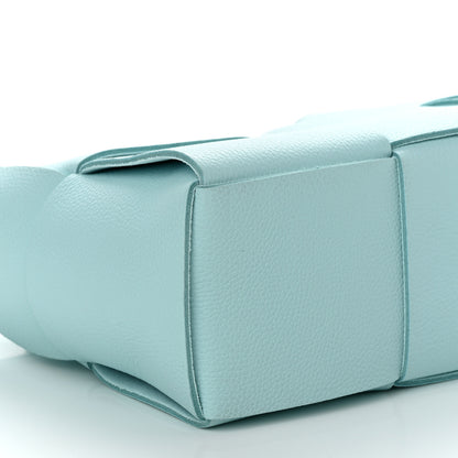 Bottega Veneta Grained Calfskin Maxi Intrecciato Mini Arco Tote Pale Blue 9 of 11