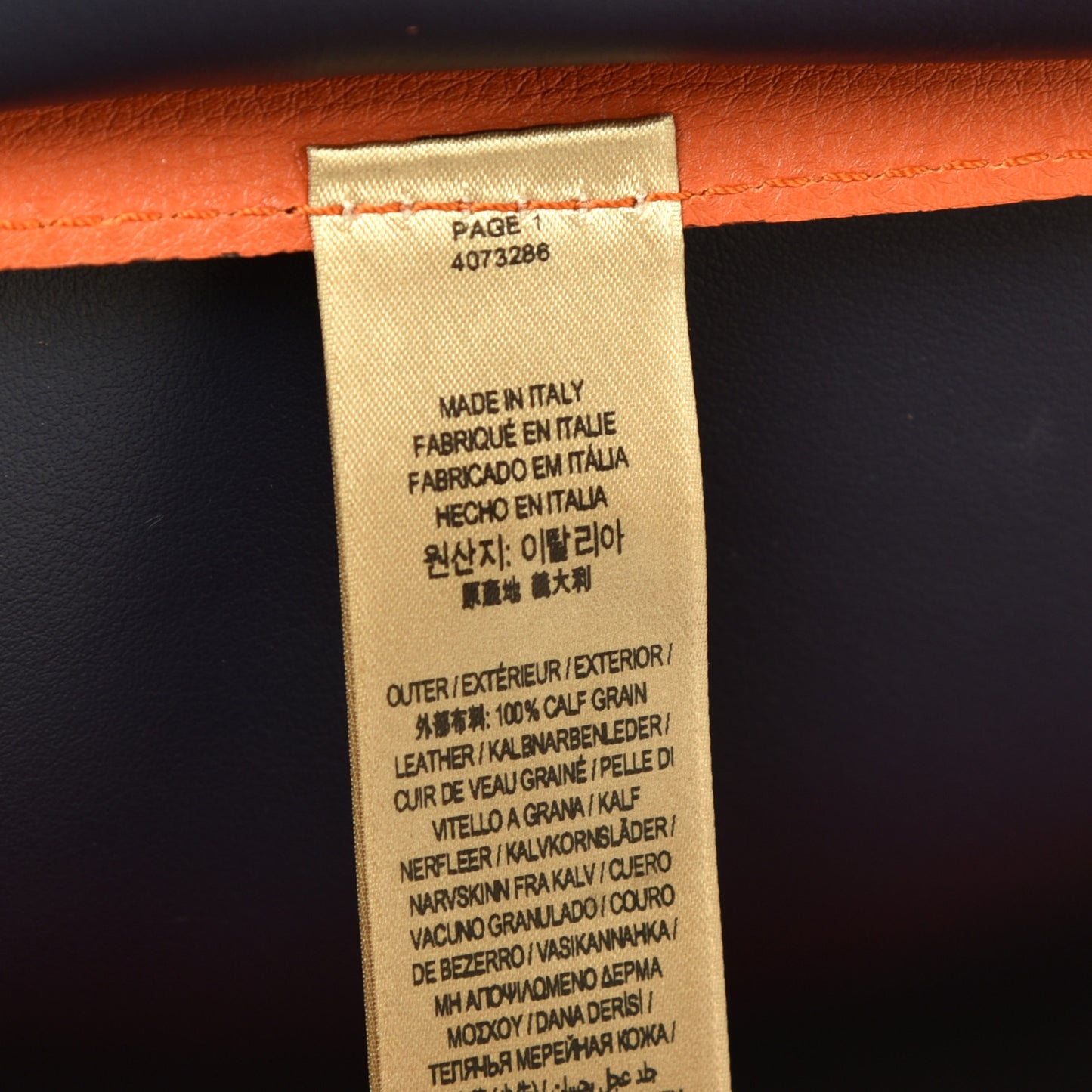 Soft Grain Calfskin Medium Belt Bag Clementine