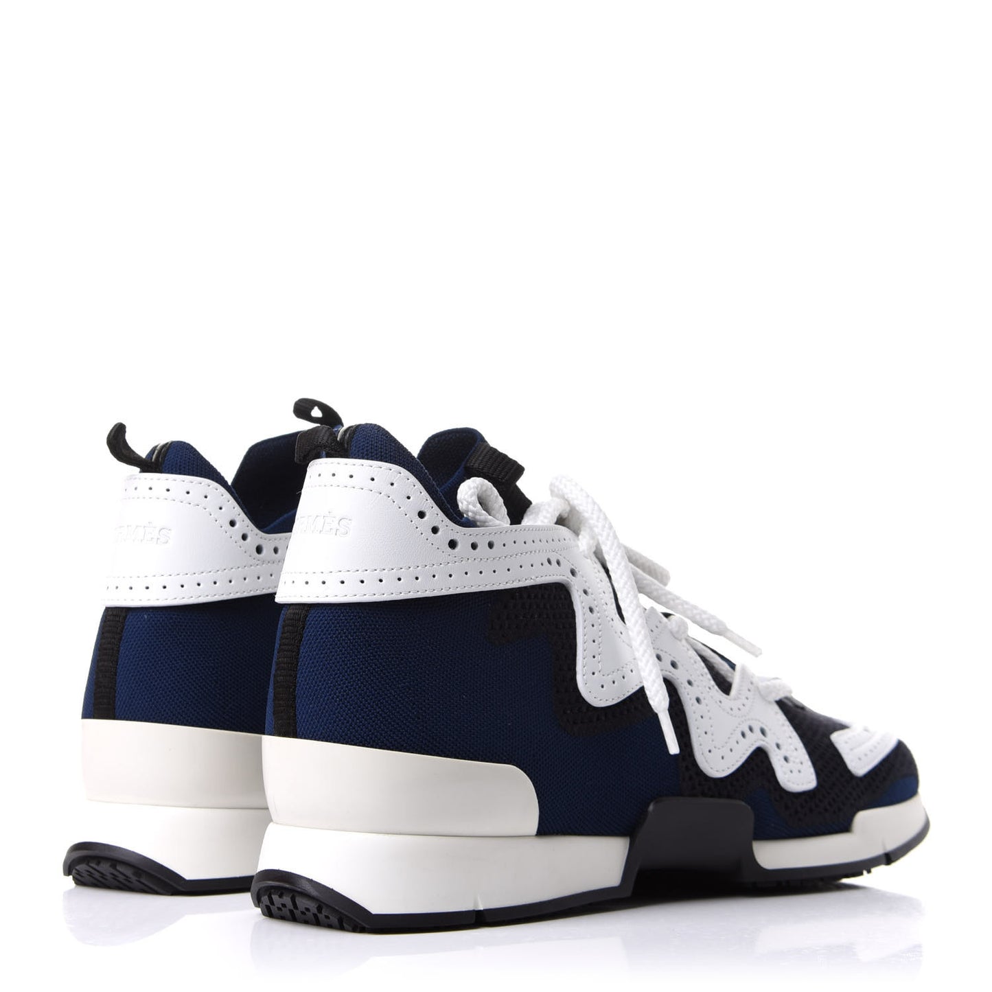Knit Calfskin High Rise Action Sneakers 40