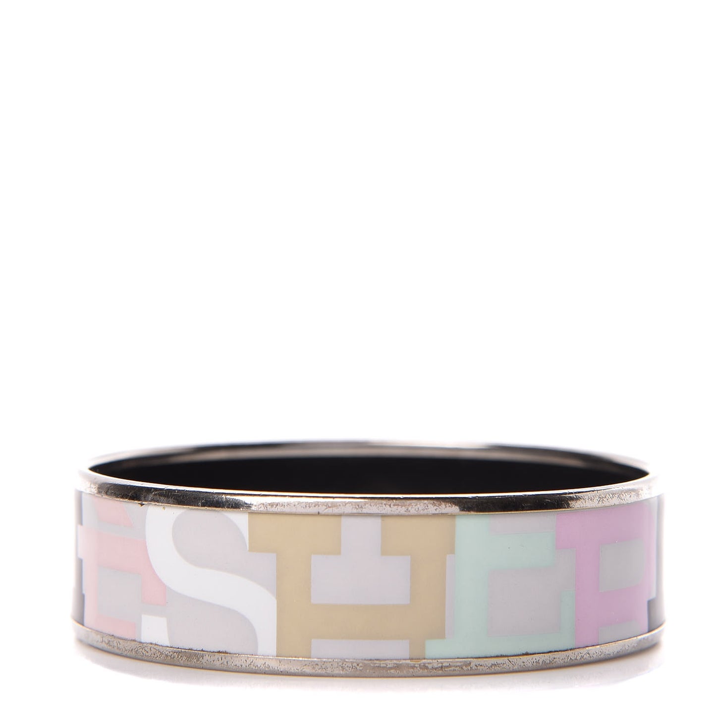 Enamel Printed Wide Capitales Bracelet 65