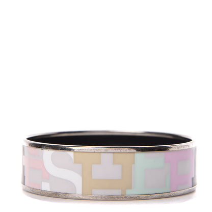 Hermes Enamel Printed Wide Capitales Bracelet 65 1 of 5