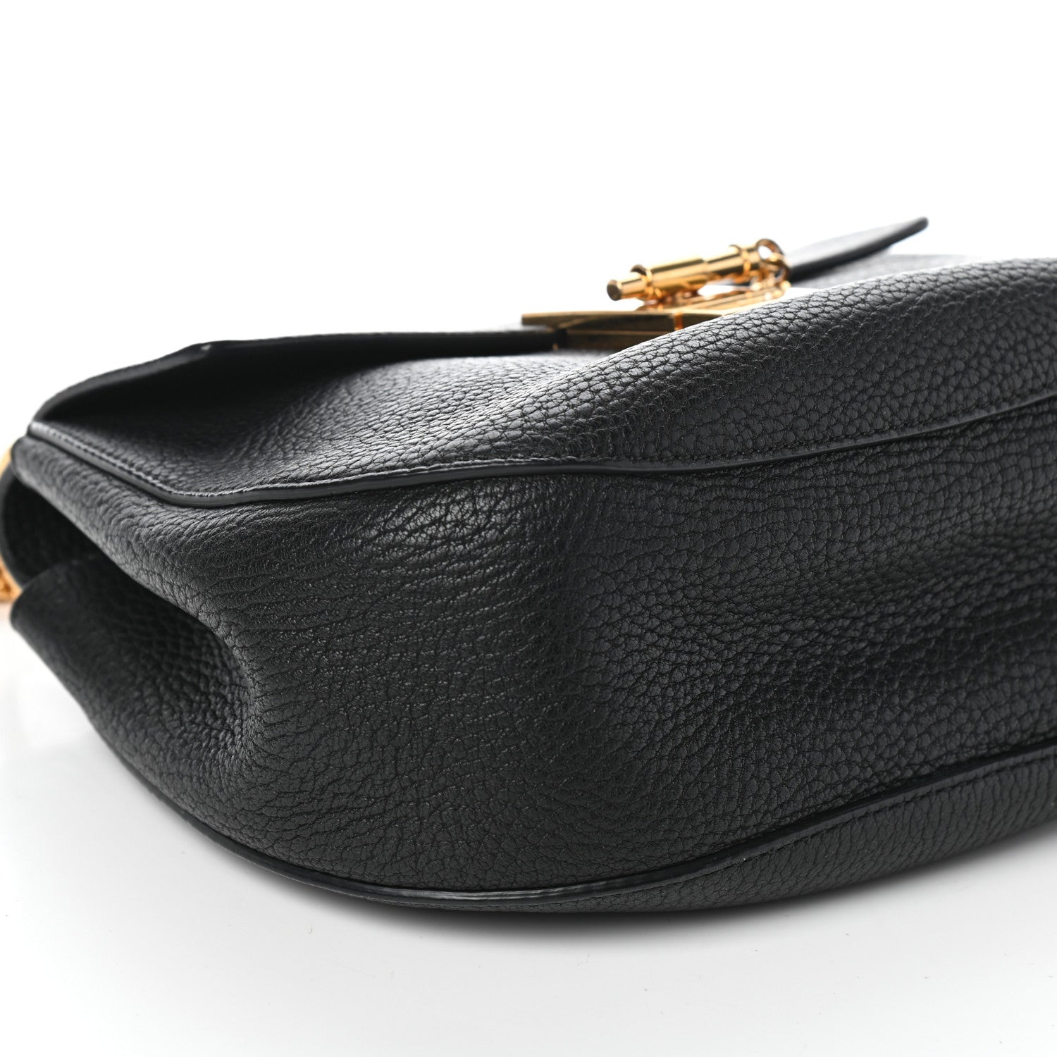 Chloe Grained Lambskin Mini Drew Shoulder Bag Black 8 of 9