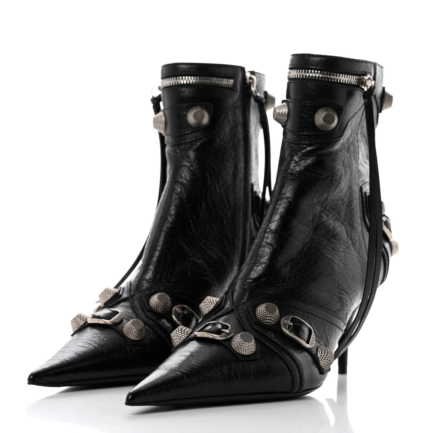 Agneau Arena Cagole 70mm Ankle Boots 40 Black